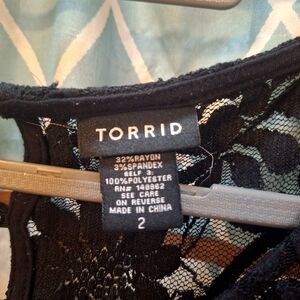 Torrid Black / Lace Shirt